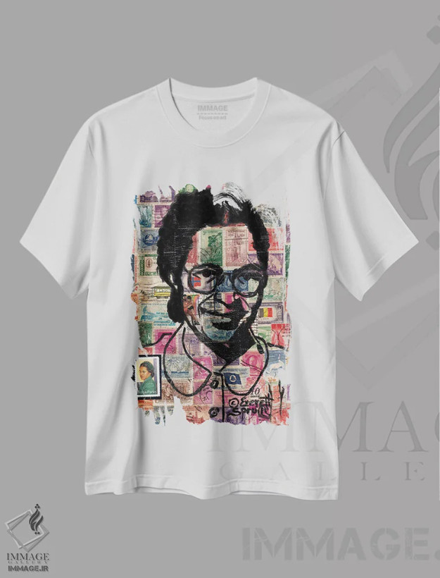 تیشرت سفید طرح دار رزا پارکس، مدیوم اثر اورِت اسپرویل | فروشگاه ایماژ