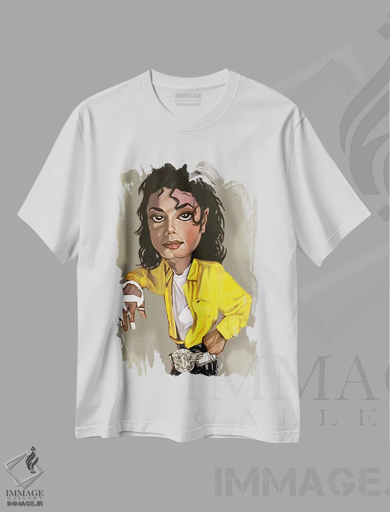 تیشرت سفید طرح دار ام جی، هنر آمریکایی آفریقایی تبار اثر ایوان ویلیامز | فروشگاه ایماژ