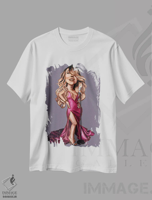 تیشرت سفید طرح دار اِم کری، هنر دیجیتال اثر ایوان ویلیامز | فروشگاه ایماژ