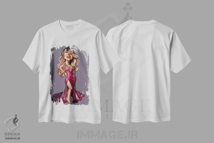 تیشرت سفید طرح دار اِم کری، هنر دیجیتال اثر ایوان ویلیامز | فروشگاه ایماژ