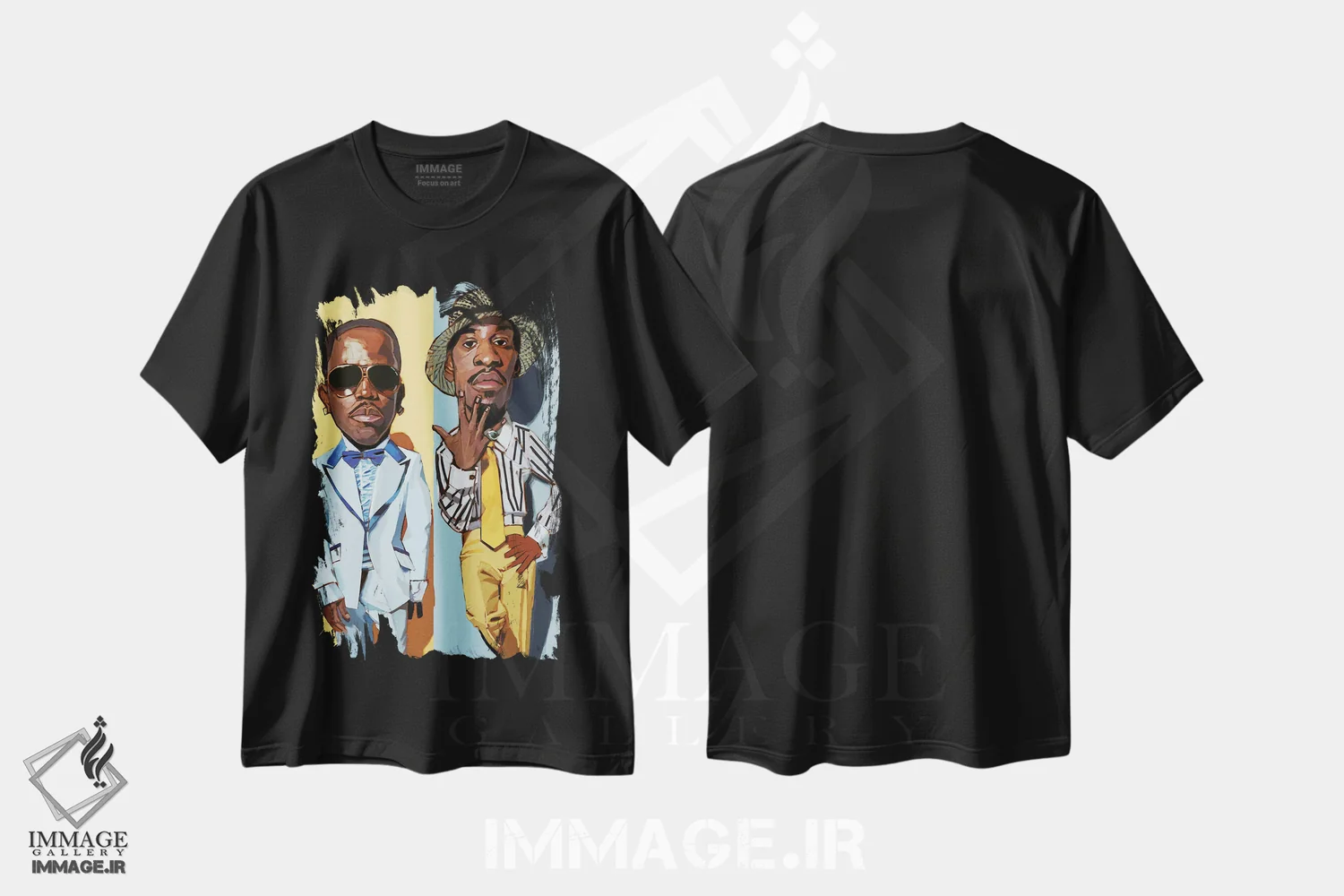 تیشرت مشکی طرح دار اوت کست II، هنر دیجیتال اثر ایوان ویلیامز | فروشگاه ایماژ