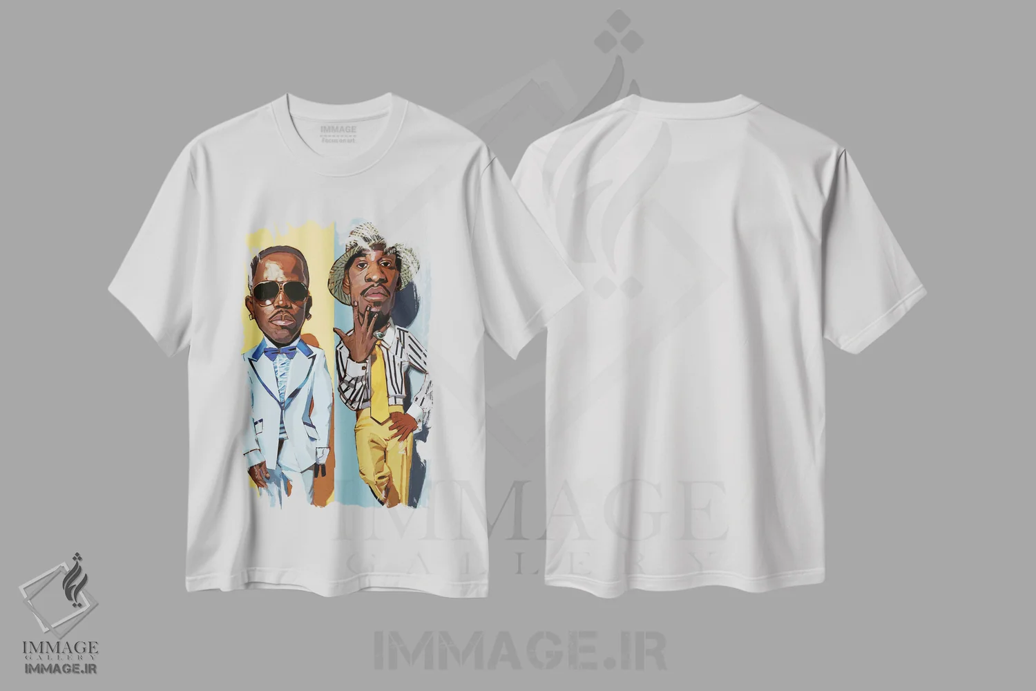 تیشرت سفید طرح دار اوت کست II، هنر دیجیتال اثر ایوان ویلیامز | immage.ir
