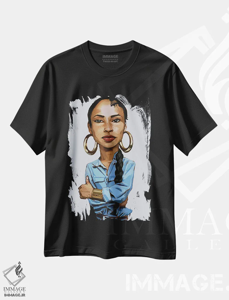 تیشرت مشکی طرح دار شاده II، هنر دیجیتال اثر ایوان ویلیامز | immage.ir