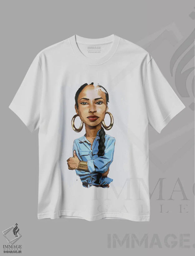 تیشرت سفید طرح دار شاده II، هنر دیجیتال اثر ایوان ویلیامز | فروشگاه ایماژ