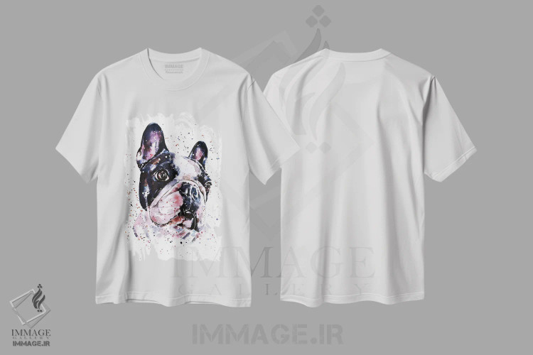 تیشرت سفید طرح دار یک پنی برای افکارت، دکور معاصر اثر ادز واترکالرز | فروشگاه ایماژ