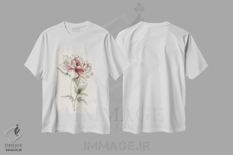 تیشرت سفید طرح دار ظرافت ۲، دکور بوهمی اثر اوا واتس | immage.ir