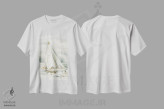 تیشرت سفید طرح دار یاغی ۲، دکور ساحلی اثر اوا واتس | immage.ir