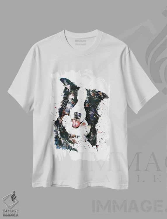 تیشرت سفید طرح دار تعقیب خوشبختی، دکور معاصر اثر ادز واترکالرز | immage.ir