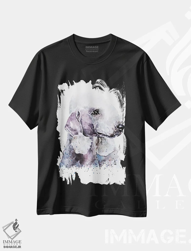 تیشرت مشکی طرح دار تِریِر بدلینگتون ۱، دکور معاصر اثر ادز واترکالرز | immage.ir
