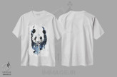 تیشرت سفید طرح دار پاندای گام زن پرانرژی، دکور معاصر اثر ادز واترکالرز | فروشگاه ایماژ