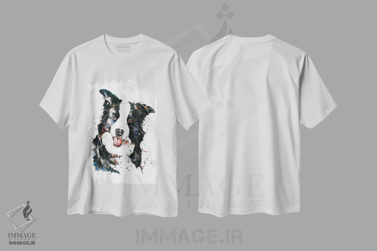 تیشرت سفید طرح دار تعقیب خوشبختی، دکور معاصر اثر ادز واترکالرز | immage.ir