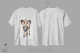 تیشرت سفید طرح دار سگ وحشی آفریقایی: چه خبر پختنیه؟، دکور معاصر اثر ادز واترکالرز | فروشگاه ایماژ