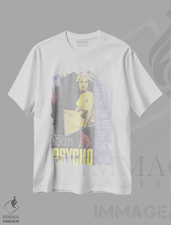 تیشرت سفید طرح دار روانی، هنر دیجیتال اثر گوسفند رباتی | immage.ir