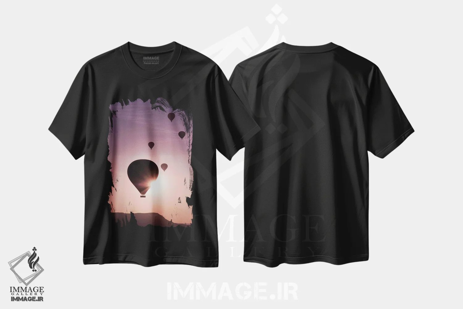 تیشرت مشکی طرح دار آثار امیلی ویلسون - immage.ir