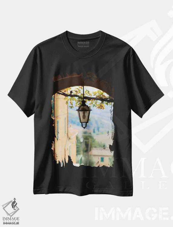 تیشرت مشکی طرح دار آثار امیلی ویلسون - immage.ir