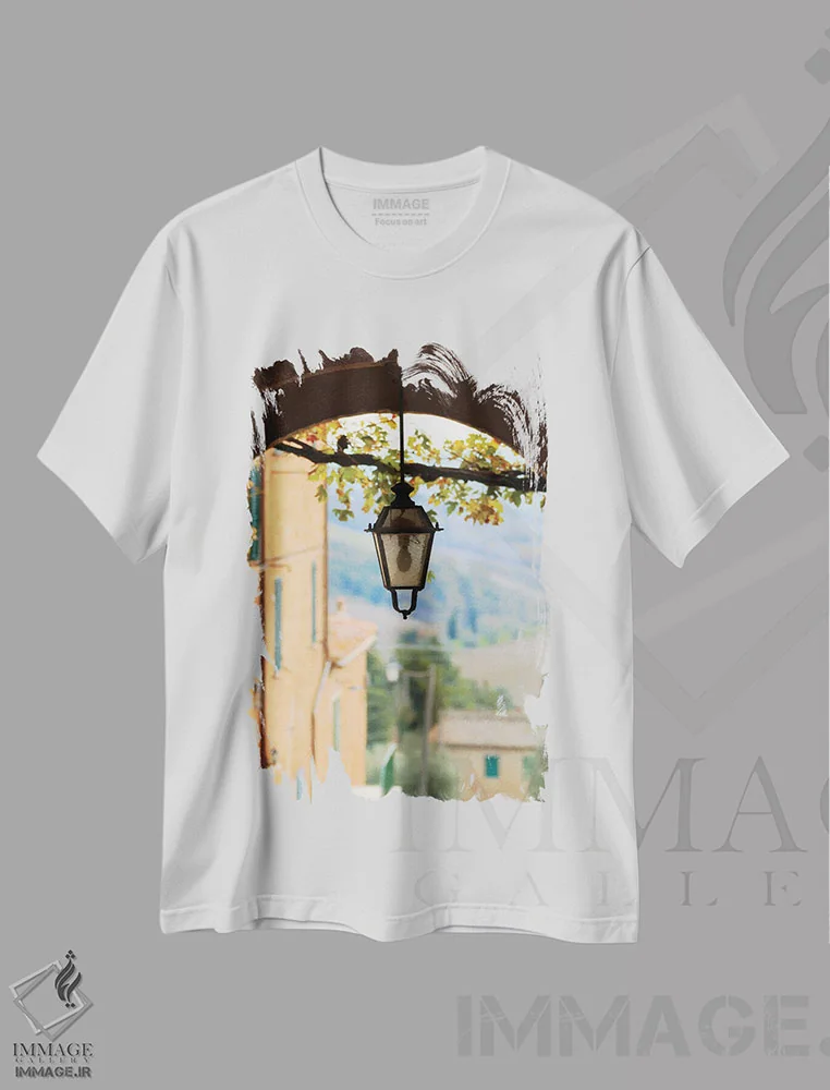 تیشرت سفید طرح دار آثار امیلی ویلسون - فروشگاه ایماژ
