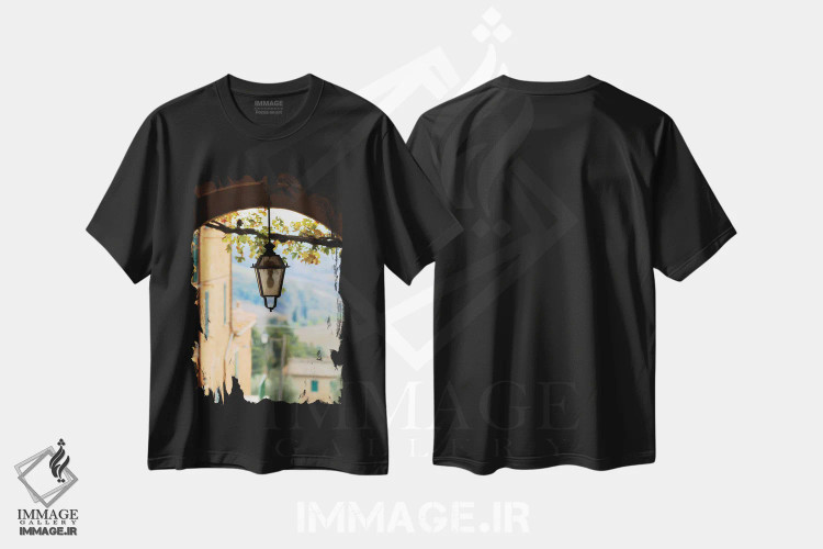 تیشرت مشکی طرح دار آثار امیلی ویلسون - immage.ir