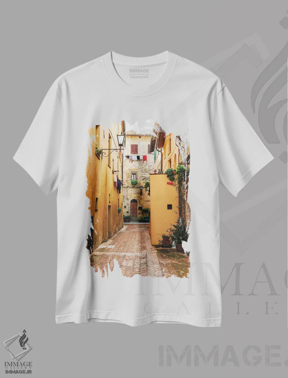 تیشرت سفید طرح دار آثار امیلی ویلسون - فروشگاه ایماژ