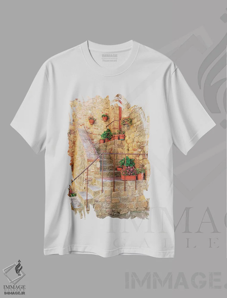 تیشرت سفید طرح دار آثار امیلی ویلسون - immage.ir
