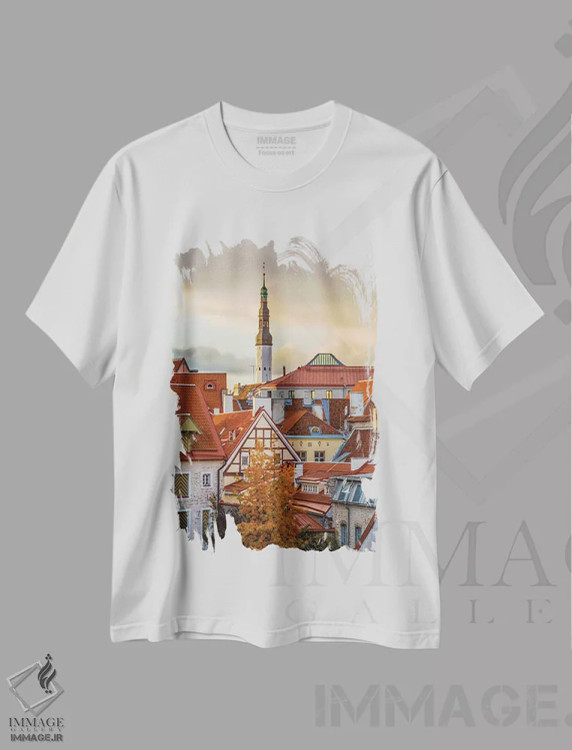 تیشرت سفید طرح دار آثار امیلی ویلسون - فروشگاه ایماژ