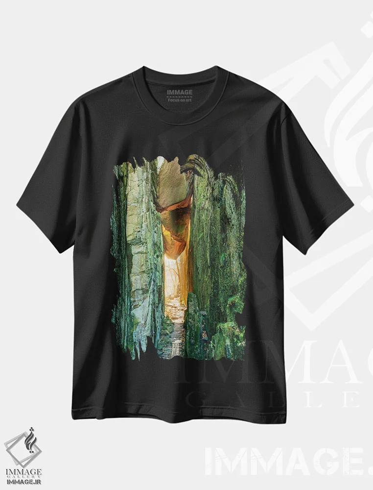 تیشرت مشکی طرح دار آثار امیلی ویلسون - فروشگاه ایماژ