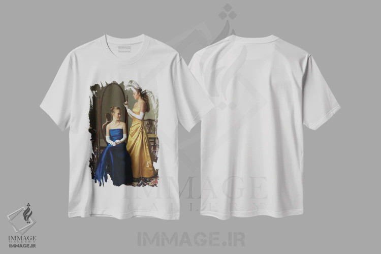 تیشرت سفید طرح دار آماده شدن برای مهمانی رقص، کایاروسکورو اثر ایوان ویلسون | فروشگاه ایماژ