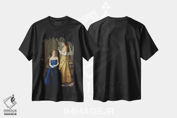 تیشرت مشکی طرح دار آماده شدن برای مهمانی رقص، کایاروسکورو اثر ایوان ویلسون | immage.ir