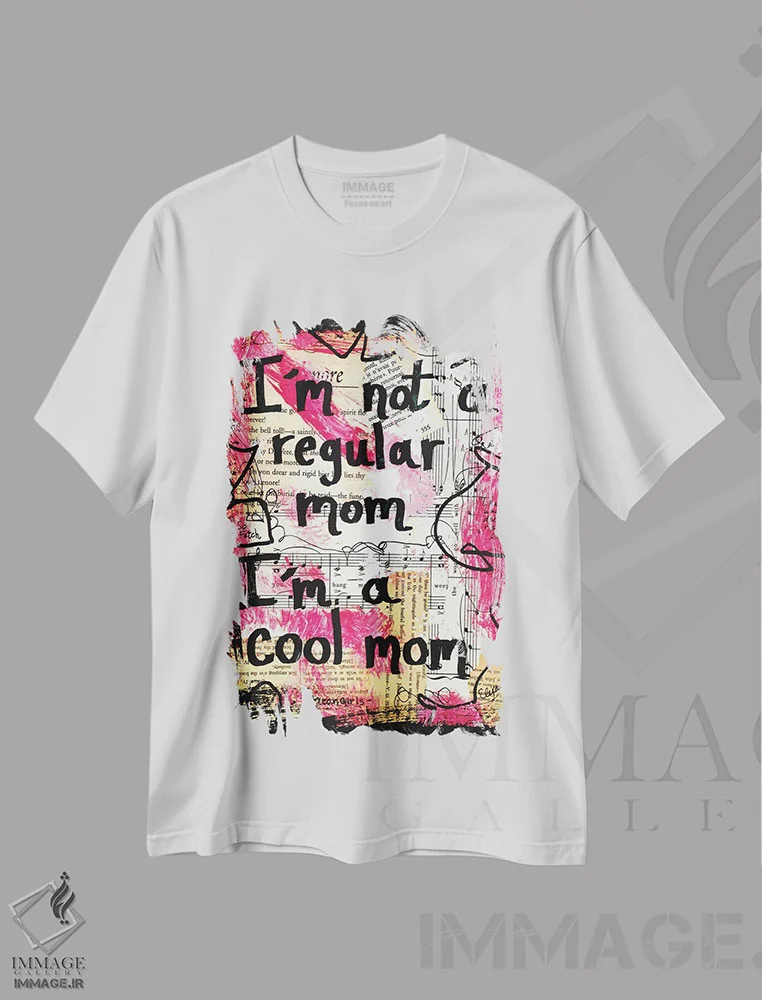 تیشرت سفید طرح دار مامان باحال، مدیوم اثر الکسا بانکرافت | immage.ir