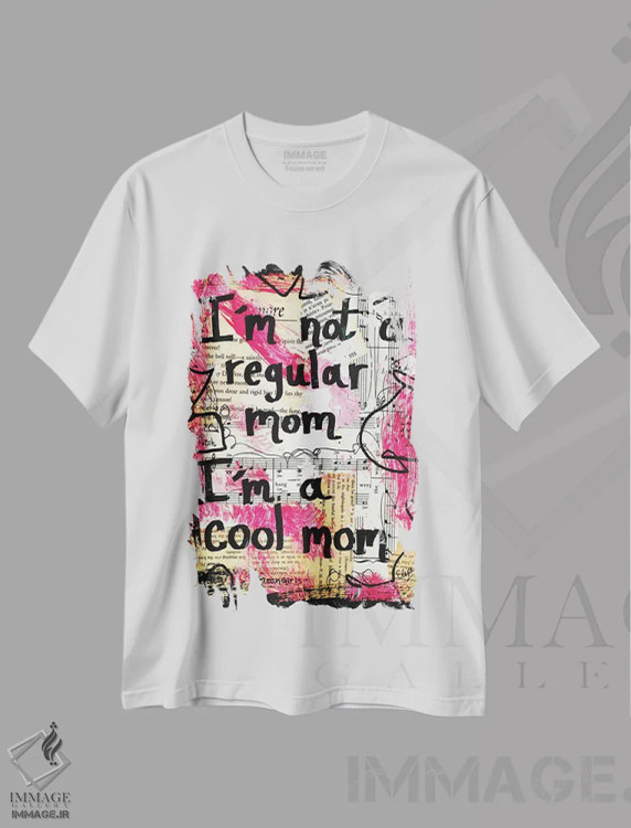 تیشرت سفید طرح دار مامان باحال، مدیوم اثر الکسا بانکرافت | immage.ir