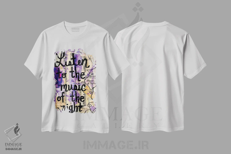 تیشرت سفید طرح دار موسیقی شب شبح اپرا، مدیوم اثر الکسا بانکرافت | immage.ir