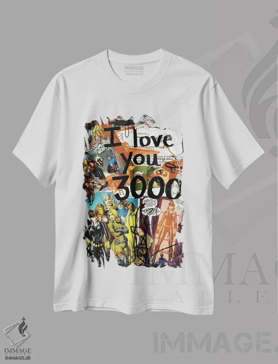 تیشرت سفید طرح دار ۳۰۰۰ انتقام جو، مدیوم اثر الکسا بانکرافت | فروشگاه ایماژ