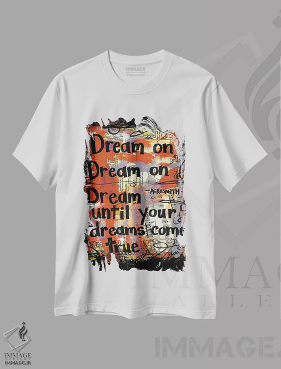 تیشرت سفید طرح دار رویابین باش، مدیوم اثر الکسا بانکرافت | فروشگاه ایماژ