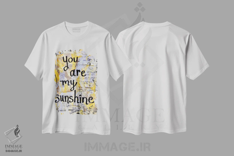 تیشرت سفید طرح دار تو آفتاب زندگی منی، مدیوم اثر الکسا بانکرافت | immage.ir