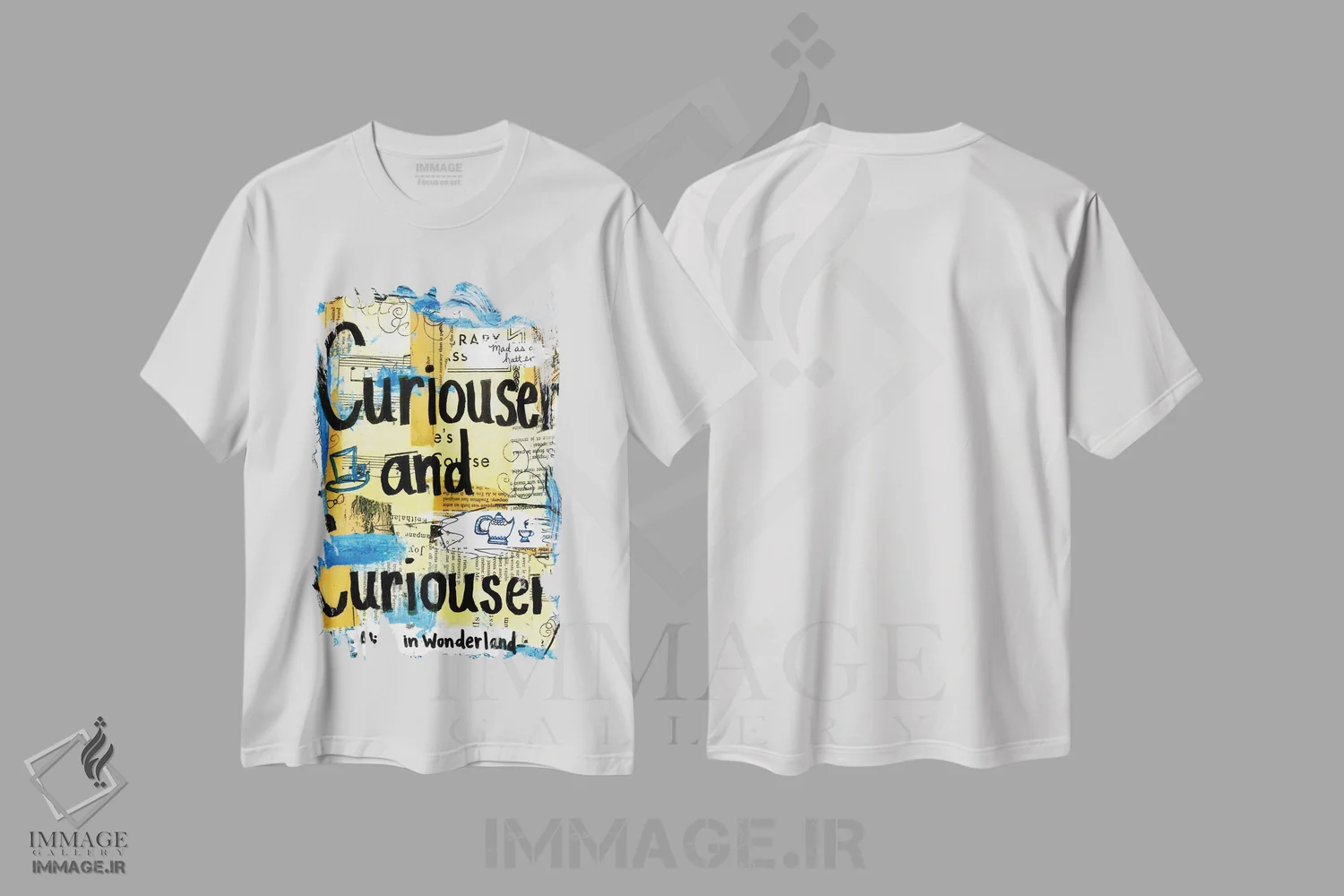 تیشرت سفید طرح دار کنجکاوتر، مدیوم اثر الکسا بانکرافت | immage.ir