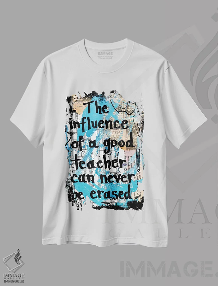 تیشرت سفید طرح دار معلم خوب، مدیوم اثر الکسا بانکرافت | فروشگاه ایماژ