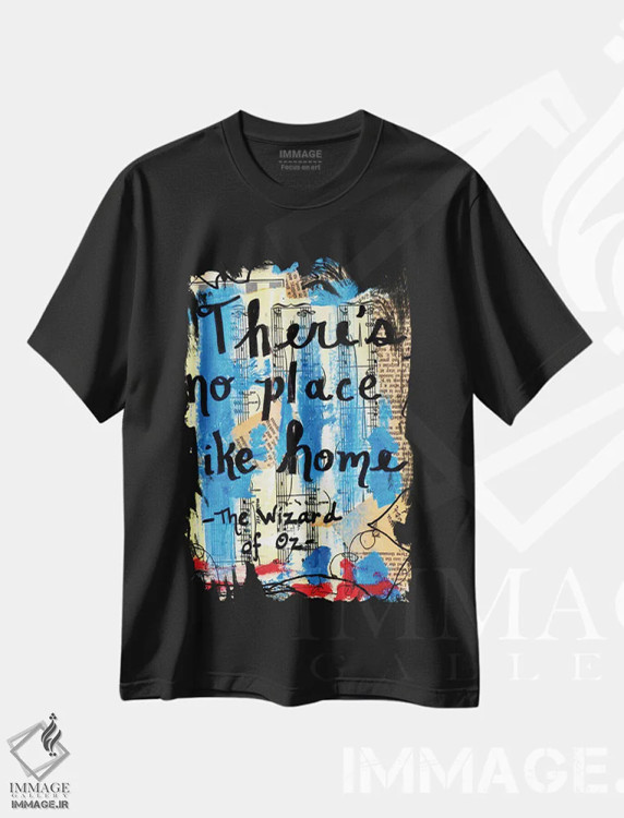 تیشرت مشکی طرح دار خانه، مدیوم اثر الکسا بانکرافت | فروشگاه ایماژ