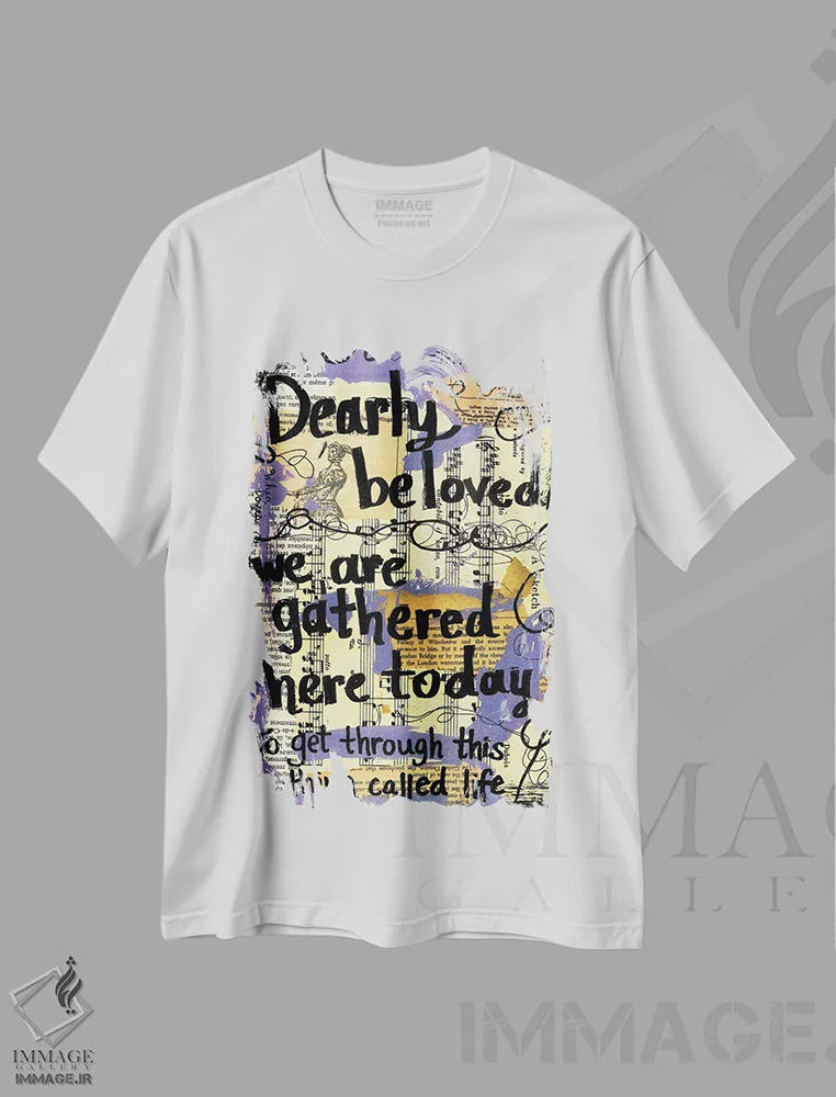 تیشرت سفید طرح دار محبوب عزیز، مدیوم اثر الکسا بانکرافت | فروشگاه ایماژ