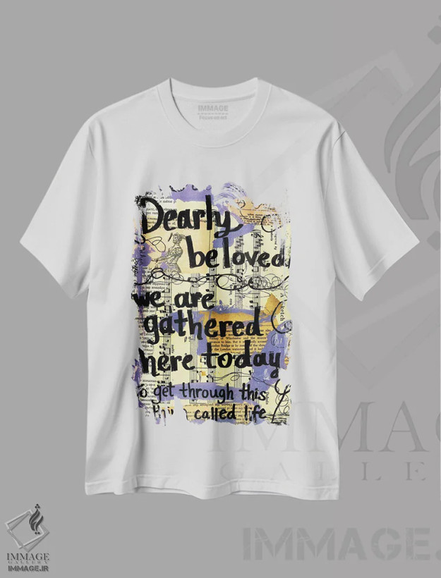 تیشرت سفید طرح دار محبوب عزیز، مدیوم اثر الکسا بانکرافت | فروشگاه ایماژ