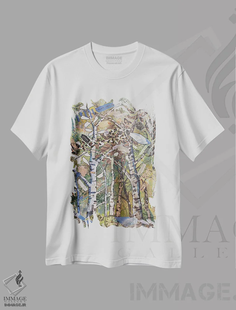 تیشرت سفید طرح دار بازتاب های نژادی، دکور معاصر اثر الیری ریـدال | immage.ir