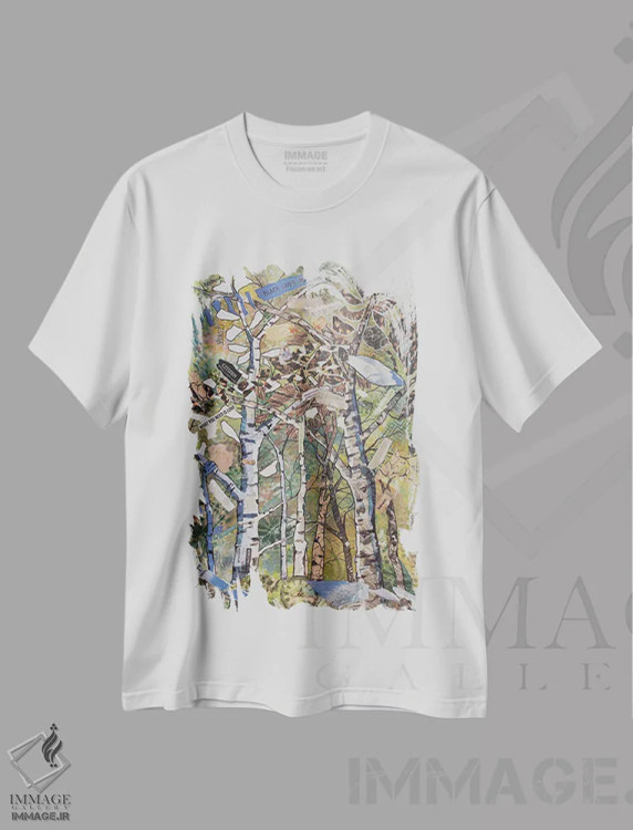 تیشرت سفید طرح دار بازتاب های نژادی، دکور معاصر اثر الیری ریـدال | immage.ir