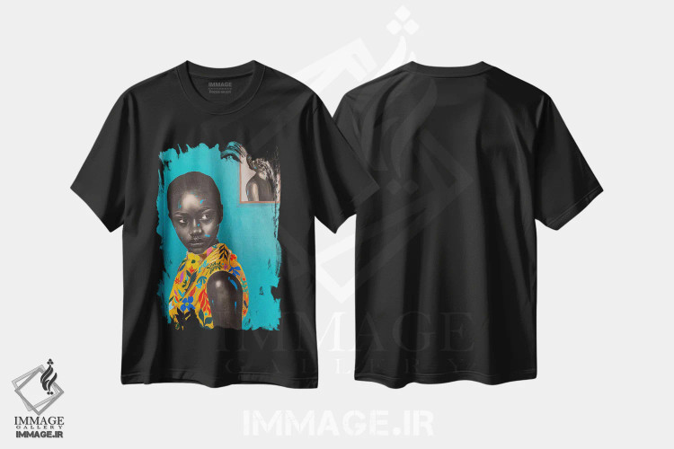تیشرت مشکی طرح دار گنجینه ام را به تن می کنم ۱، هنر آمریکایی آفریقایی تبار اثر اییتایو الاگبه | immage.ir
