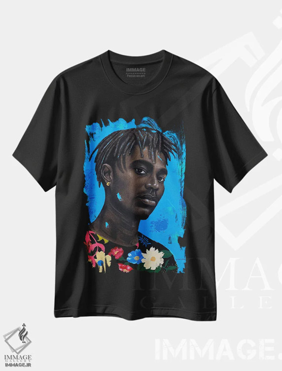 تیشرت مشکی طرح دار من متفاوت ام ۱، هنر آمریکایی آفریقایی تبار اثر اییتایو الاگبه | immage.ir