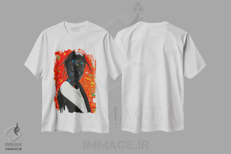 تیشرت سفید طرح دار نسل جدید، هنر آمریکایی آفریقایی تبار اثر اییتایو الاگبه | immage.ir