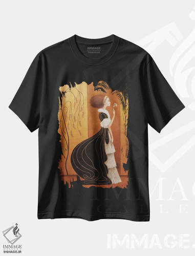 تیشرت مشکی طرح دار یک آرزو، هنر فاخر معاصر اثر ادوارد زنتسیک | فروشگاه ایماژ