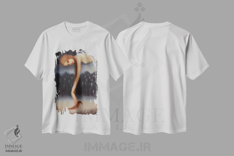 تیشرت سفید طرح دار آرزوی برآورده نشده، هنر فاخر معاصر اثر ادوارد زنتسیک | فروشگاه ایماژ