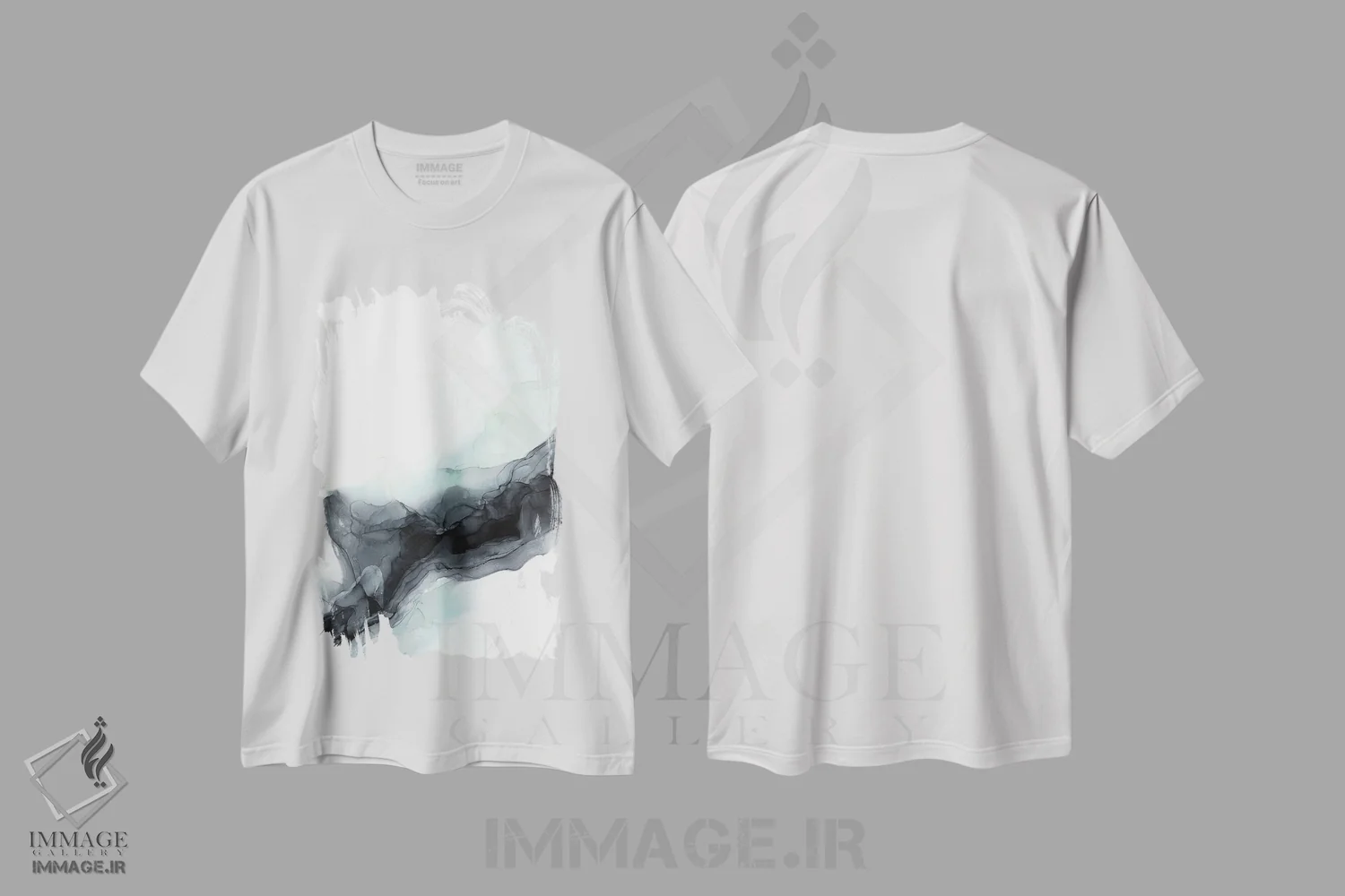 تیشرت سفید طرح دار مه سبز اثر الیزابت کارلسن | immage.ir