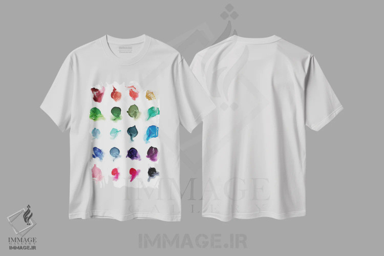 تیشرت سفید طرح دار لکه های نمونه کار رنجر اثر الیزابت کارلسن | فروشگاه ایماژ