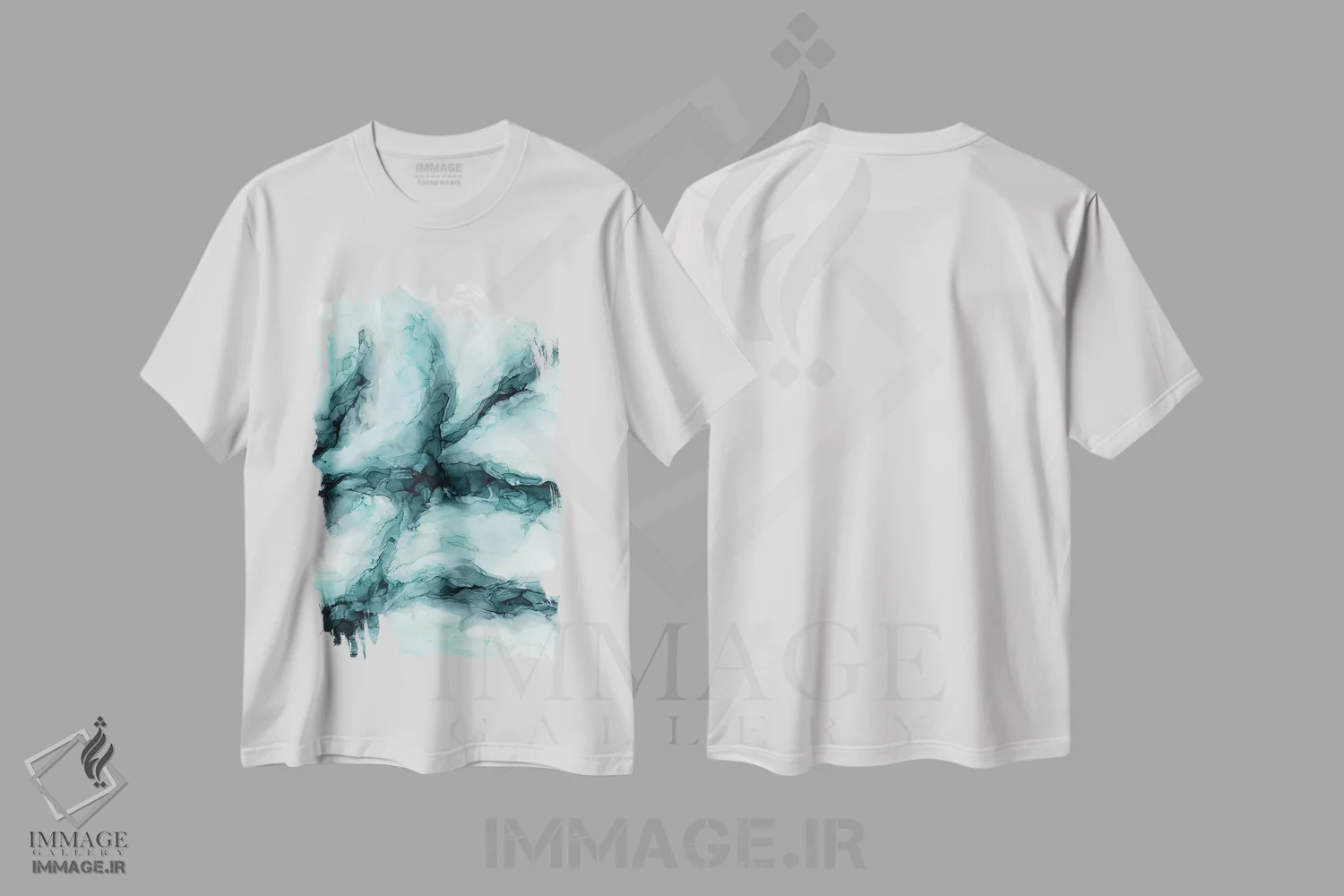 تیشرت سفید طرح دار جذر و مد شدید ۲ اثر الیزابت کارلسن | فروشگاه ایماژ