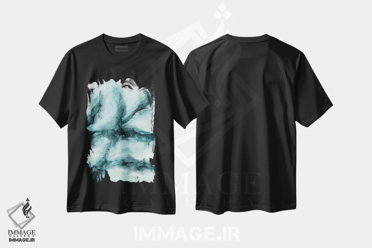 تیشرت مشکی طرح دار جذر و مد شدید ۲ اثر الیزابت کارلسن | immage.ir