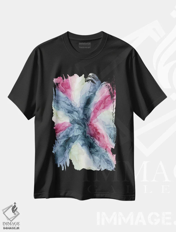 تیشرت مشکی طرح دار پالت بری اثر الیزابت کارلسن | immage.ir